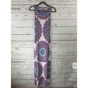 Bisou Bisou Floral Boho Maxi Dress Size 6